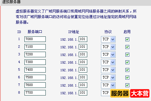 路由器端口映射设置教程
